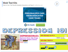 Tablet Screenshot of depression101.com